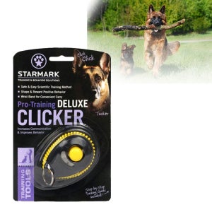 애견 종 클리커 디럭스 손목걸이 스타마크 짐볼 짖음훈련 버튼 짖음방지 기 마스크 벨