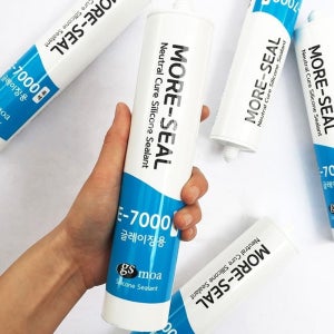 모아 글레이징용 E-7000 실리콘밤색 브라운 실링 창틀 메꾸기 화장실 접착