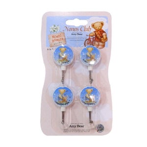 노노스 원형 행거 4P 소품걸이 벽후크 접착식 후크 주방 욕실 조리도구걸이