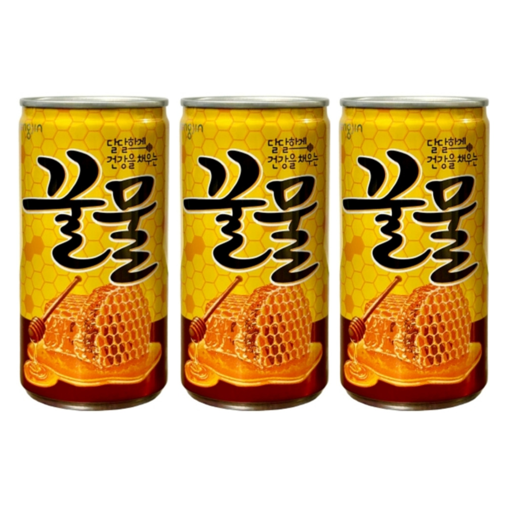 웅진 꿀물 180ml 60개 미니캔 꿀맛음료