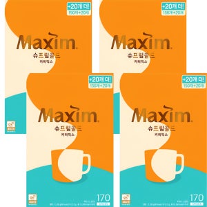 동서식품 맥심 슈프림골드 커피믹스 170T x 4박스
