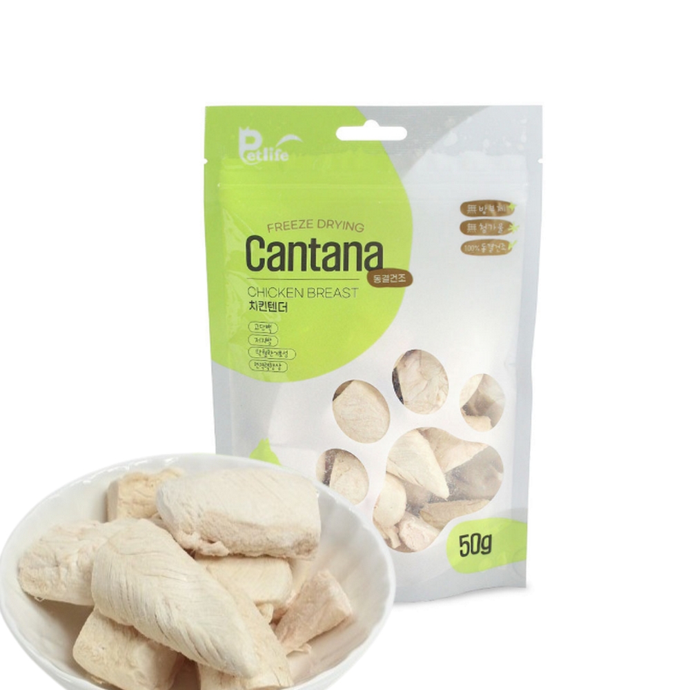 우리상회 칸타나 치킨텐더 동결건조 강아지 치킨스몰텐더