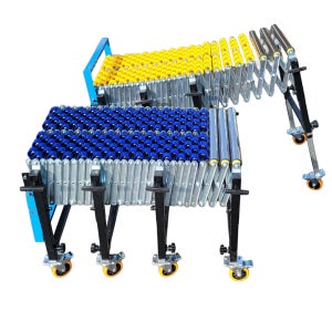 열배시스템 콘베어 컨베어 자바라컨베이어 롤러 컨베이어 자바라 롤러폭50CM 확장형 이동식