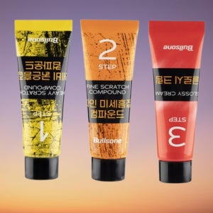 차 긁힘 수리 컴파운드 차도장 벚겨짐 범퍼긁힘 복원수리 단계별 복원 75ml 3스텝 2셋트