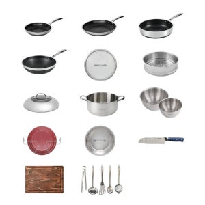 쿡셀 홀로그램 IH 큐브팬 세트