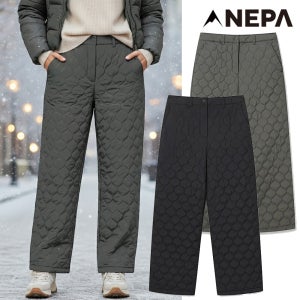 네파겨울바지 여성 써모퍼프 패딩 여자팬츠 레귤러핏