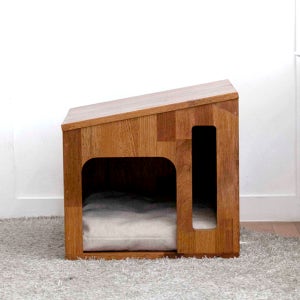 모리의하루 원목 강아지집 고양이집 소형견 멀바우하우스