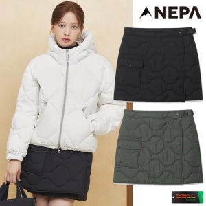네파겨울바지 여성 써모퍼프 패딩 스커트 숏 랩스커트