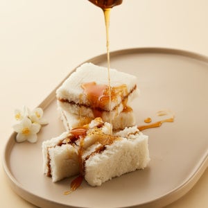 내게담다 꿀모닝설기 국내산 쌀 꿀 우유 만든 아침대용 개별포장 설기떡