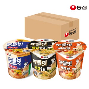 농심 누들핏 육개장사발면맛8입 + 튀김우동맛 8입 + 새우탕맛 8입