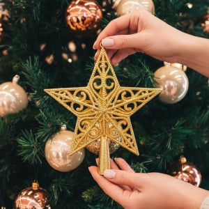 크리스마스트리별 큰 꼭대기별 오너먼트 탑별 꼭지장식