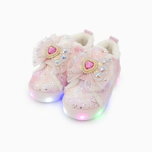 베이비솔 키즈 방한화 유아 아기 겨울 신발 털 LED 운동화 폼폼쥬얼리