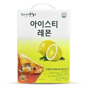 타이거마마 달콤상콤 레몬 홍차 아이스티 분말 14g 40T 스틱 레몬 레몬즙
