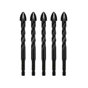 만능 드릴비트 10MM 5개입 1세트 화살촉 대리석 멀티 포세린 타일 콘크리트 십자 임팩