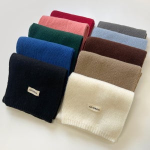 베이직 니트 머플러 쁘띠 목도리 남성 여성 짧은 숏 미니 겨울 커플 목도리