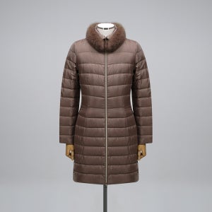 2025F/w 여성용 구스다운 폭스퍼 - 경량 패딩 자켓