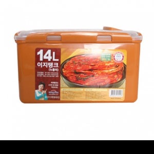황토 이지탱크 누름이 김치통14L