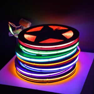 COB LED 스트립 바 줄 조명 24V 플렉시블 13가지 색상 면 발광