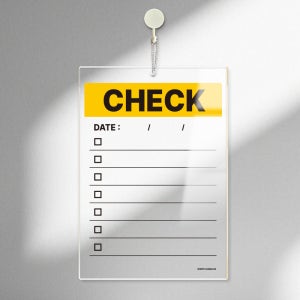 걸이형 매장 책상 아크릴 냉장고 메모보드 안내판 표지판 메모판 게시판 팻말 알림판 A037