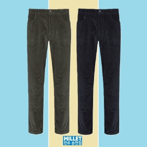 밀레 남성 겨울추위 기본일자 라이프 골덴 보온팬츠