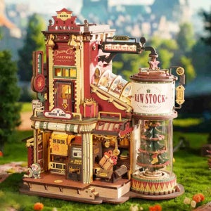 ROKR 선물공장 로보타임 EAB01 DIY 우드퍼즐 선물 팩토리