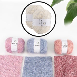 아크릴 믹스실 목도리 베이비알파카실 울 털 알파카뜨개실 겨울모자 목도리 양말 베를린스카프