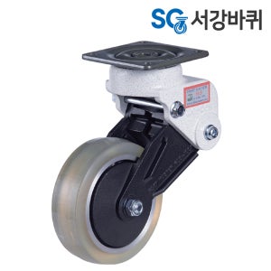 충격흡수바퀴 GDS 125 우레탄 무소음 완충 스프링 식당 주방 호텔 캐스터 바퀴 회전형