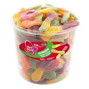 Red Band 후르츠 껌 100개입 1팩 슈퍼 샤워 Red Band Tongues Super Sour 100s