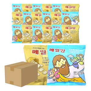 전도용 과자 소포장 메밀건빵 대량 교회 답례품 단체행사 25g, 100개