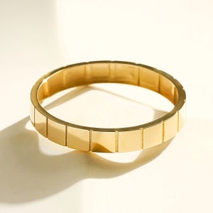 14K 18K 어반블록 엣지 반지 슬림 세로줄 레이어드 3mm 금반지