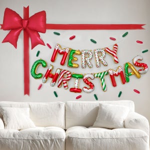 파티아일랜드 크리스마스 진저브레드 선물박스 파티 세트 성탄절 감성 인테리어 풍선 데코