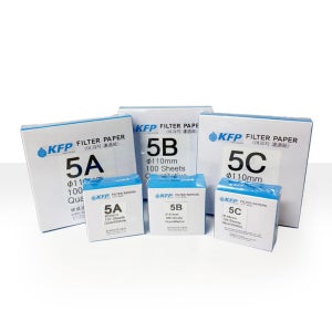 한국여지 KFP 정량 여과지 5B 110mm 100매 필터 페이퍼 실험실 검사용 아연분말