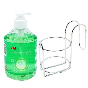 3M 새니타이저 베이직겔 에탄올 62% 손소독제 500ml + 거치대 세트