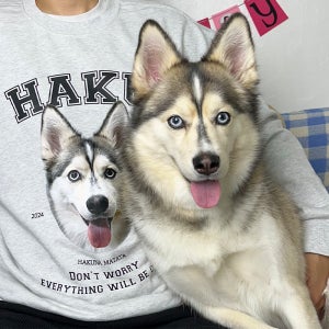 강아지 기모 맨투맨 반려동물 맨투맨 맞춤제작 커스텀 프린팅 고양이