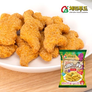체리푸드 사파리에 간 공룡치킨너겟 순살 치킨 국내산 520g, 1개