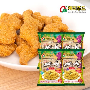체리푸드 사파리에 간 공룡치킨너겟 순살 치킨 국내산 520g, 4개