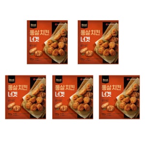 마니커에프앤지 리얼치킨 통살 치킨너겟 300g, 5개