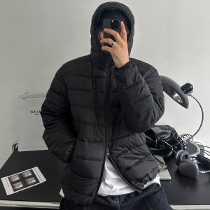 투웨이 밑단 스트링 후드 경량패딩 (3color)