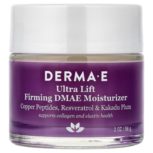 DERMA E, 울트라 리프트 퍼밍 <b>DMAE</b> 모이스처라이저, 56g(2oz)