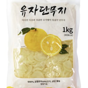 유자 단무지 1박스 1kg x 10개 코우 대용량 업소용