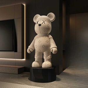 곰 인테리어 오브제 대형 전시 포토존 조형 장식품 A형 72cm 베이지(저금통)
