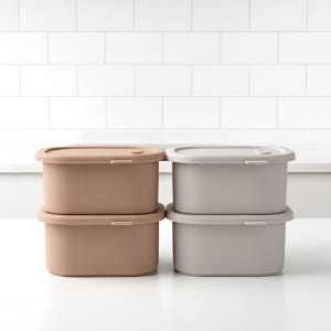 디아르 국내산 플래티넘 실리콘 냉동밥 보관 용기 밀폐 소분 용기 400ml