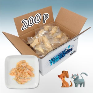 야미야미 고양이 강아지 촉촉한 통살 간식 순닭가슴살+가다랑어포, 22g, 200개