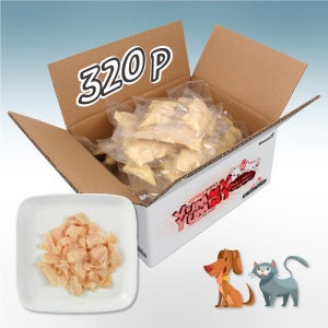 야미야미 고양이 강아지 촉촉한 통살 간식 순닭가슴살 후레이크, 30g, 320개