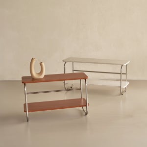 동서가구 글림 미드센츄리 미니 2단 와이드 수납 선반 DF927265