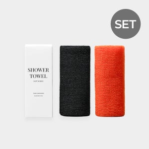 4개입 프리미엄 샤워타올, 개운한 사용감, 각질케어, 빠른건조, 빡빡샤워타월