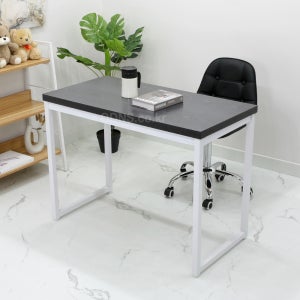 스터디 공부 책상 1000 500 가나블랙 1인용 슬림형 학생 공부방 서재 조립식 철제