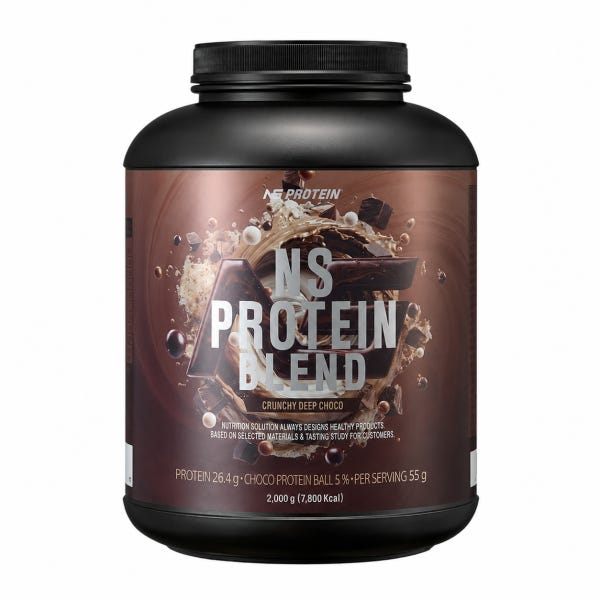 NS 프로틴 블렌드 크런치 딥초코 2kg 단백질 헬스 보충제 WPC WPI ISP