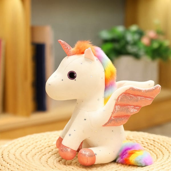 [KC인증] 빌리네집 유니콘 인형 봉제 무지개 애착 장난감 14cm 22cm 30cm