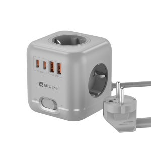 멜리언스 UBS C타입 4구 PD30W 고속 가정·여행용 큐브 멀티콘센트 멀티탭